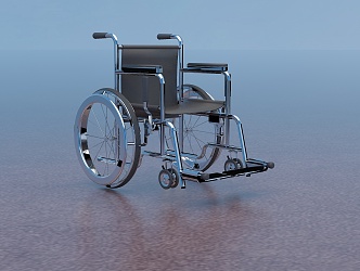 Modern Wheelchair Manual Wheelchair Folding Wheelchair 3d model