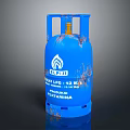 Blue WEIJI LPG Cylinder 12 kg Capacity With Rust Marks And Propane Butane