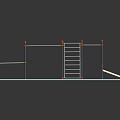 Multi Functional Sports Equipment With Climbing Ladder Balance Ramp And Blue Mat