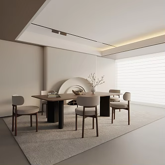 Modern table combination 3d model