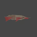Wooden Sailing Boat With Red Sails And Classic Hull Design Details