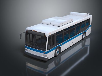 modern bus 3d model