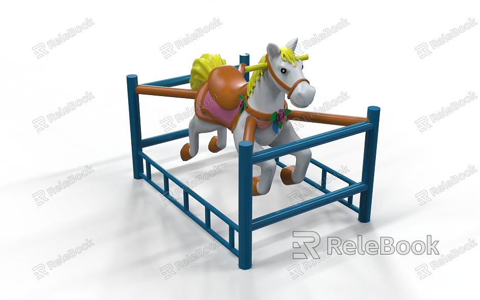 Amusement equipment rocking horse children's playground toys model