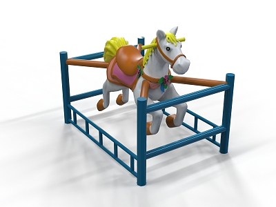 Amusement equipment rocking horse children's playground toys model