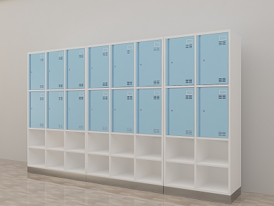 Disposal room locker shoe cabinet model