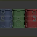 Colorful Heavy Duty Storage Containers With Secure Latches And Stackable Design In Blue Red Green