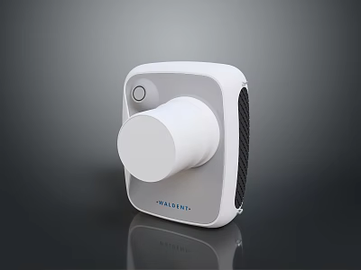 NALLKING White Compact Device With Round Knob Control Button And Black Textured Side 3d model