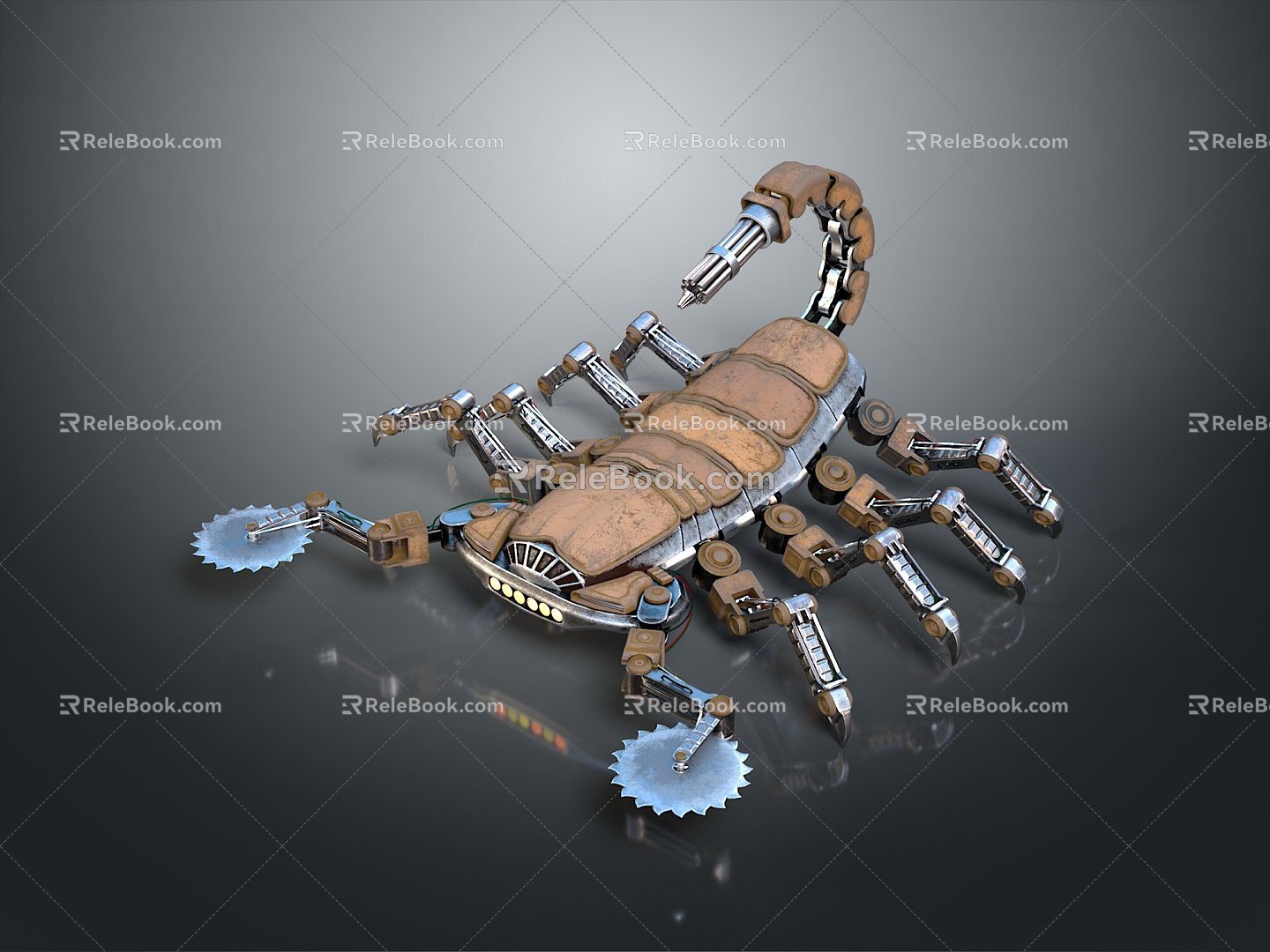 machine scorpion mecha scorpion sci-fi scorpion scorpion cartoon scorpion anime scorpion 3d model