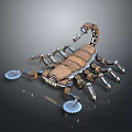 machine scorpion mecha scorpion sci-fi scorpion cartoon scorpion anime scorpion 3d model