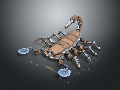 machine scorpion mecha scorpion sci-fi scorpion cartoon scorpion anime scorpion 3d model