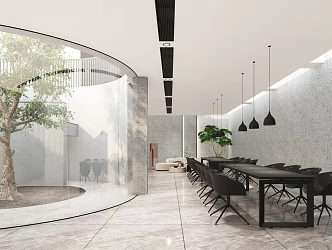 modern leisure area leisure space 3d model