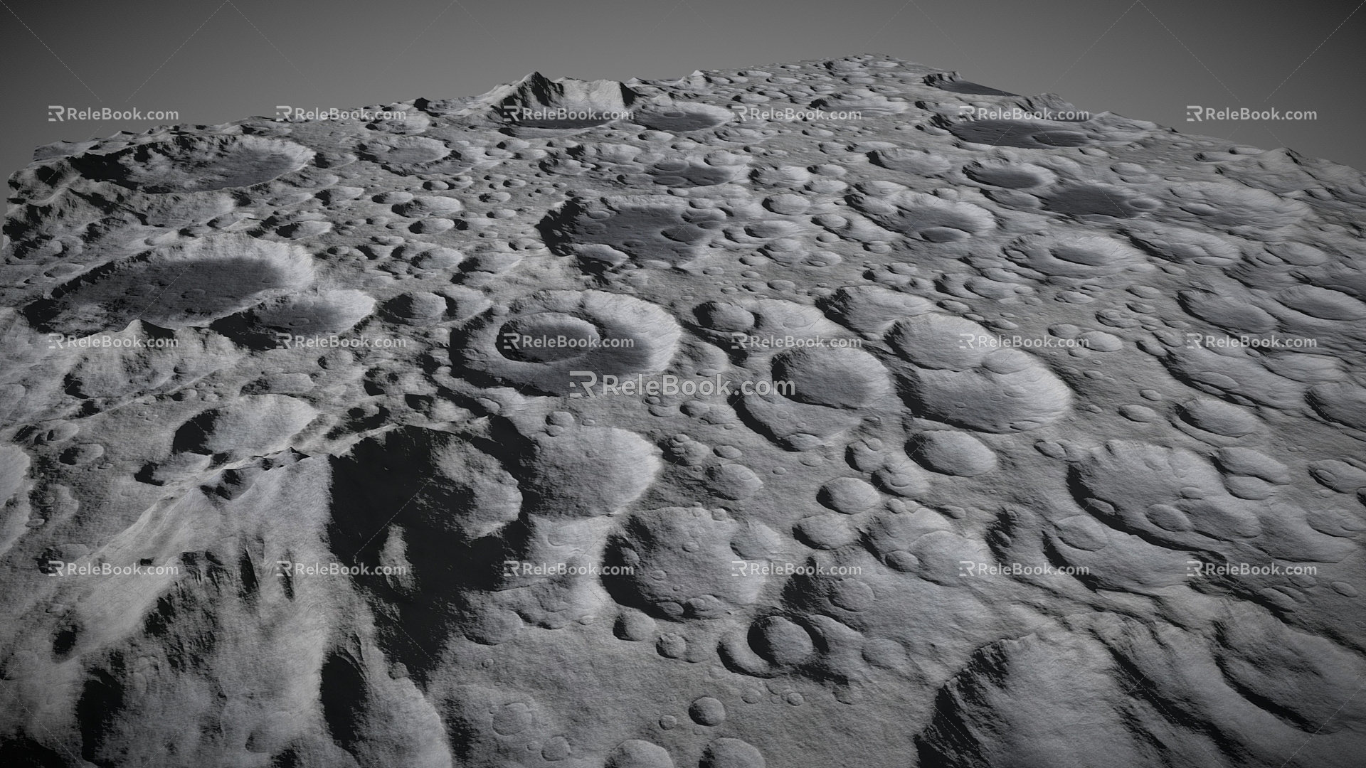 Moon Surface Moon Moon Ground Mars Terrain Valley Hill Desert Desert 3d model