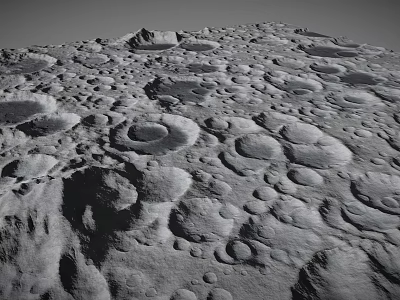 Stunning Lunar Landscape Featuring Scattered Craters And Gray Rocky Terrain 3d model Stunning Lunar Landscape Featuring Scattered Craters And Gray Rocky Terrain 3d model