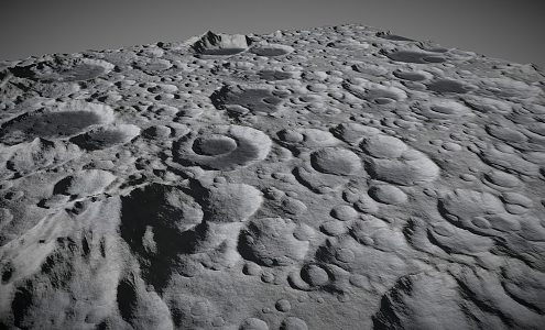 Moon Surface Moon Ground Mars Terrain Valley Hill Desert 3d model