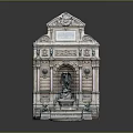 Vintage Style Decorative Fountain With Detailed Sculpture Tabletop Ornament For Living Supplies