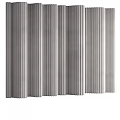 Modern Gray Background Wall With Vertical Pleated Stripes And Textured Design