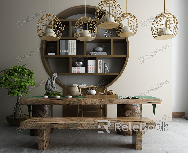 New Chinese Tea Table and Chair Zen model