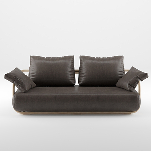 Nordic double sofa 3d model