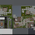 Shower Sauna Outdoor Garden Design With Stone Paths Greenery Seating And Lush Plants