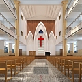 Modern Church Church of Christ 3d model