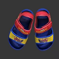 Kids Spider Man Sandals Red Blue Straps Comfortable Cartoon Design