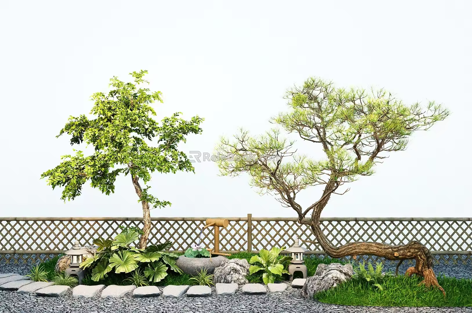 Modeling welcome pine modeling black pine landscape sketch 3d model