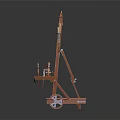 Wooden Cart Combining Musical Instruments and Art Supplies with Functional Wheels