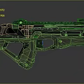 Green And Black Tactical MK23 Semi Auto Pistol Weapon With Modern Design Components