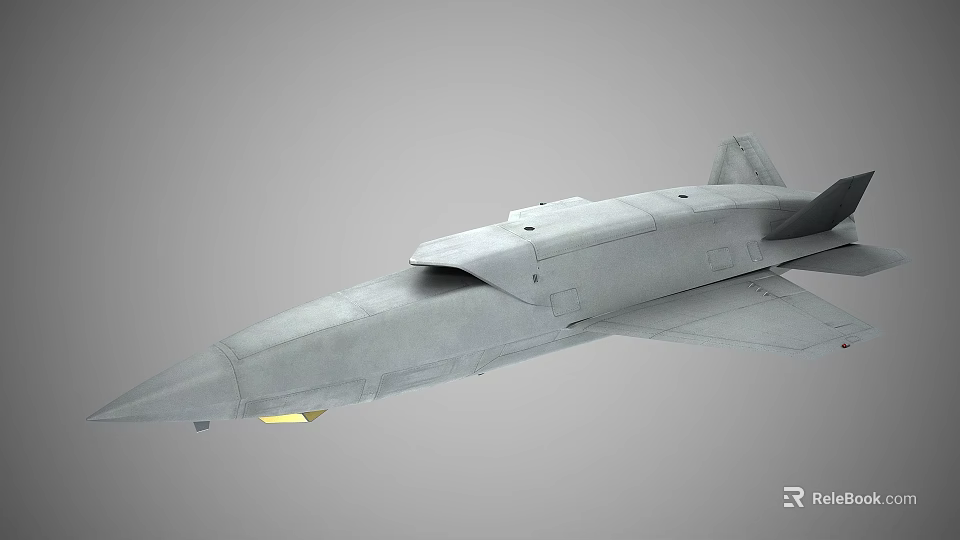 Gray Fighter Jet Model With Sleek Aerodynamic Structure And 3D Rendering 3d model 