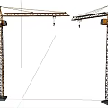 Industrial Tower Cranes For Heavy Duty Construction Site Lifting Equipment