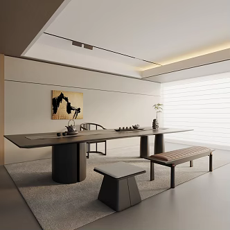 Modern Tea Room 3d model