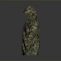 Camouflage Pattern Raincoat Featuring Hooded Design And Water Resistant Fabric For Daily Use