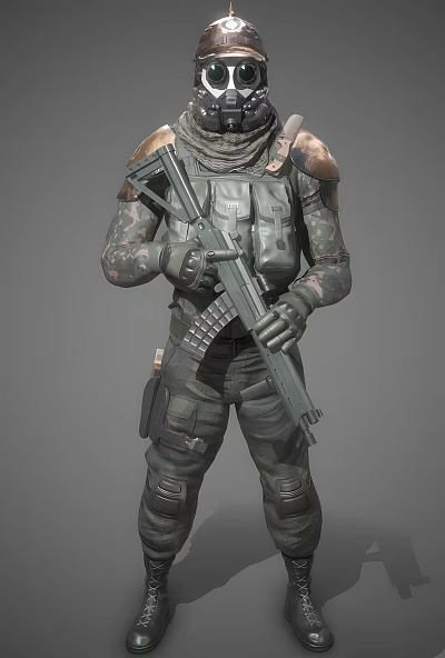 The Modern Soldier 3d model