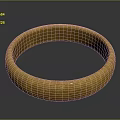 Gold Fashion Ring Accessory With Shiny Metallic Finish And Sleek Surface Design