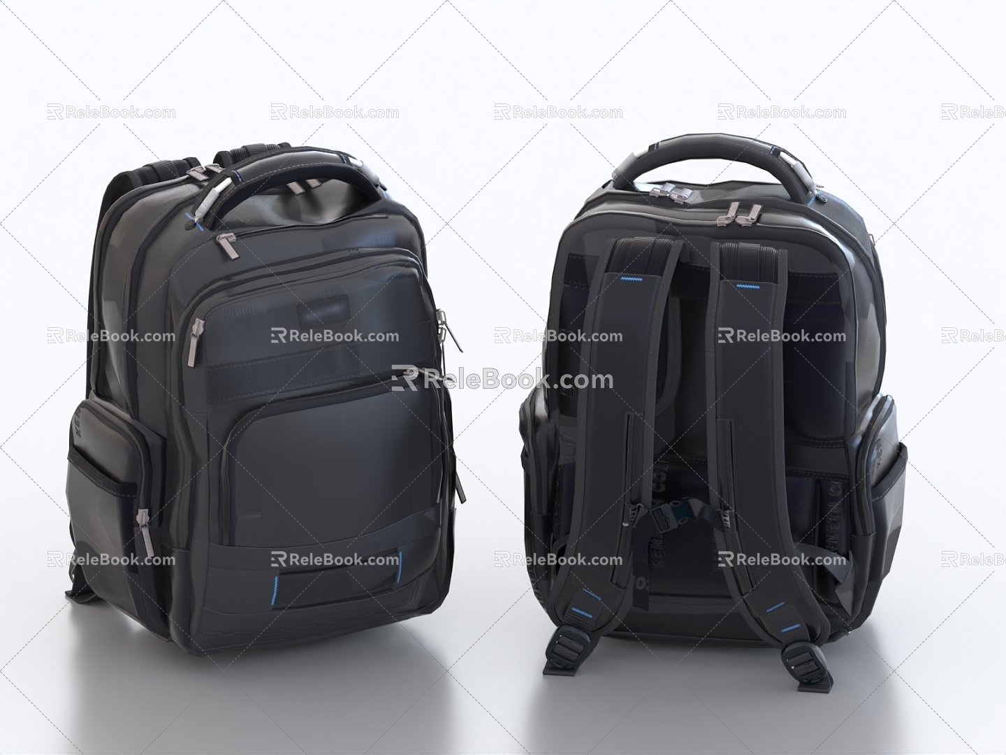 School bag backpack computer bag camera bag business backpack business bag 3d model