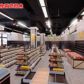 Supermarket Department Store Area Distribution With Grocery Candy Dried Food Fresh Produce Beverage Zones