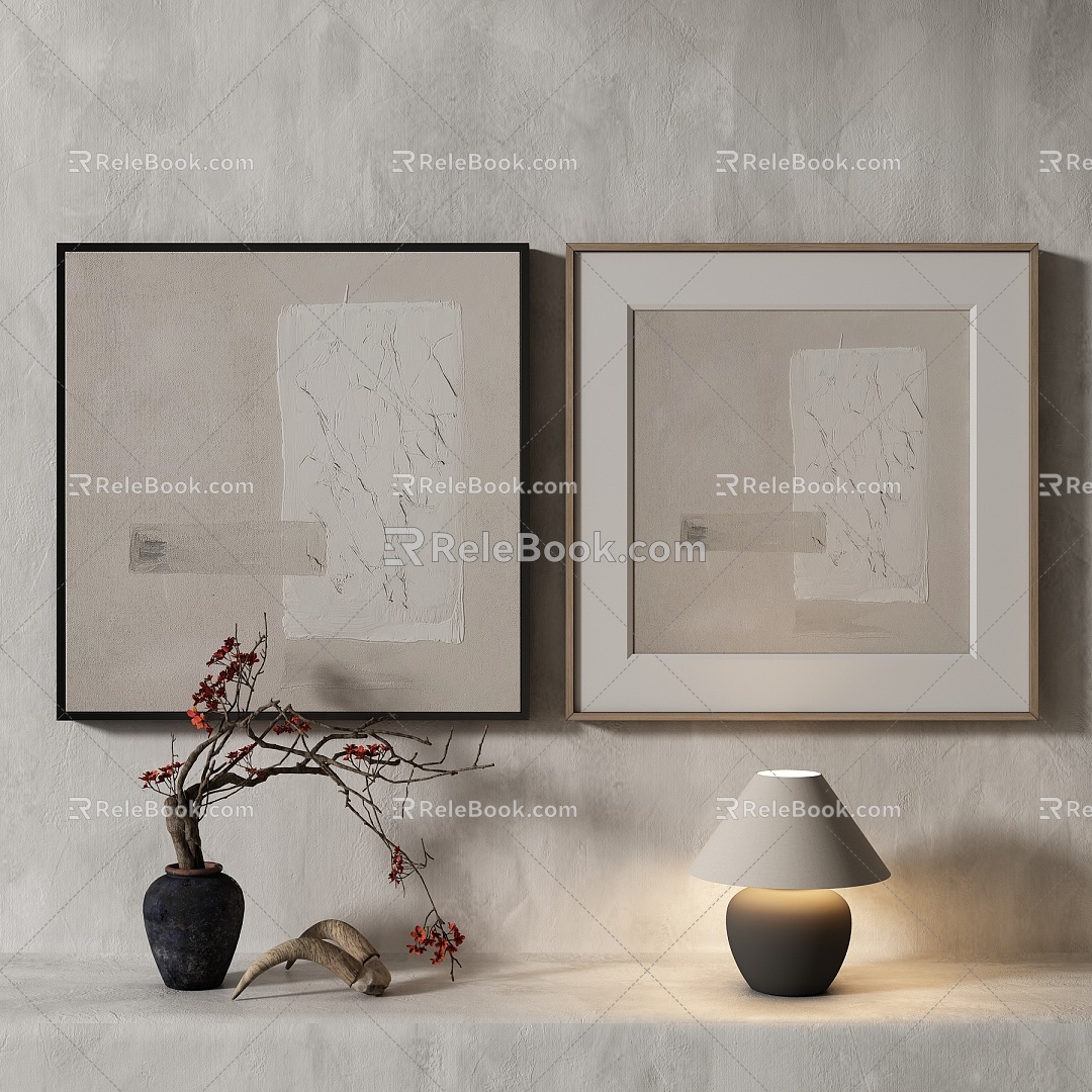 modern decorative painting 3d model