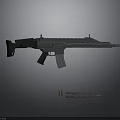 Modern Tactical Rifle With Rail System Detachable Magazine And Ergonomic Grip