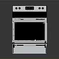 Modern Electric Range With Black Cooktop Stainless Steel Finish And Control Panel