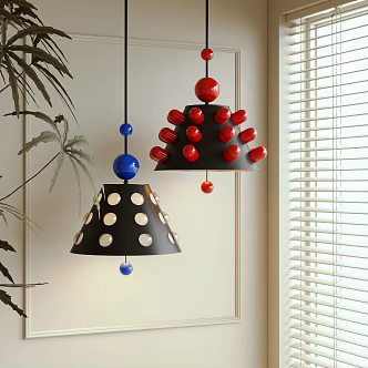 Modern Chandelier Dopamine Memphis 3d model