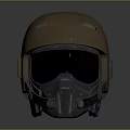 Tactical Military Weapon Helmet With Protective Visor And Combat Gear Design