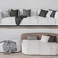 Modern Combination Sofa Multiplayer Sofa 3d model