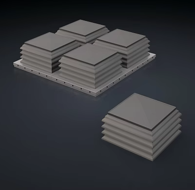 Modern Roof Sits Architectural Roof Sits 3d model