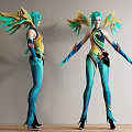 Modern game character kasha 3d model