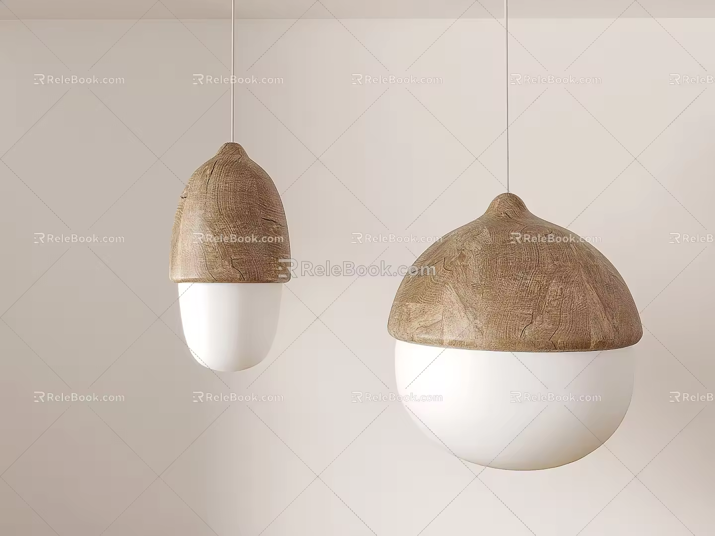 Nordic Chandelier Combination Single Head Chandelier Simple Restaurant Chandelier Personalized Lighting Bar Chandelier 3d model