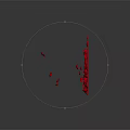 Red Rose Petals Shaped Into Heart With Scattered Petals On Gray Background And Reflection
