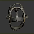 Modern saddle harness game items game props game equipment game equipment 3d model