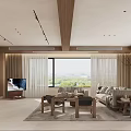 Modern Living and Dining Room Interior With Spacious Layout Large Windows Natural Light and Sofa