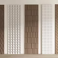 Modern Decorative Wall Panels With Diverse Textures Colors And Designs 3d model