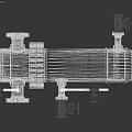 Precision Engineered Industrial Stainless Steel Cylindrical Heat Exchanger With Pipes And Connections